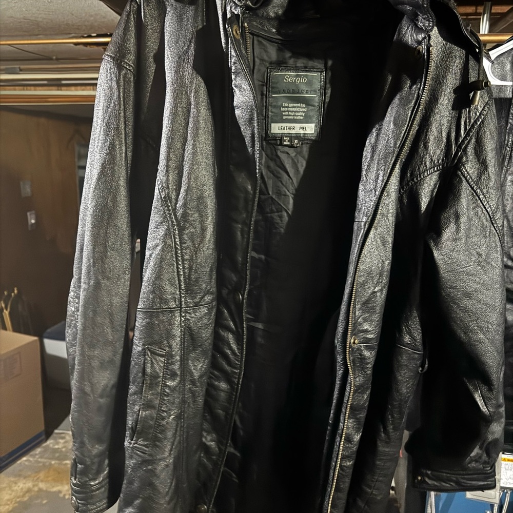 Men's Black Leather Jacket